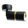 The lamp wall-flowing Feron ML1861, IP20, GU10, 35 W, 55x55x165 mm, black/gold color