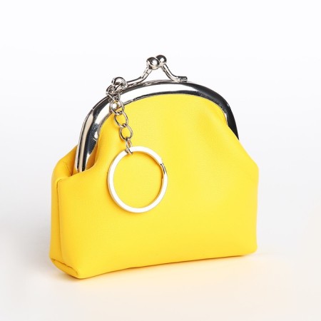 Women's wallet on the farmar, yellow color