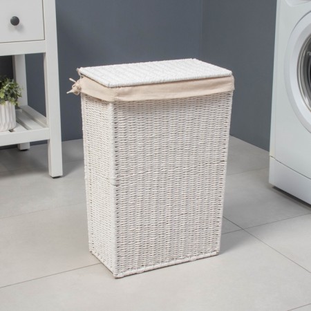 Ladopa LadoM basket "Classics", rectangular, 45 × 27 × 64 cm, white-4