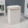 Ladopa LadoM basket "Classics", rectangular, 45 × 27 × 64 cm, white