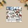 Mini Postcard “Happy New Year!”, Mountain village 7 x 7 cm, New Year