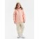 Demisason windbreaker for girls Minaku from SoftShell on fleece, waterproof, peach, height 140 cm