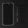 Protective glass for the iPhone 14 Pro, Antishpion, 9h, 0.33 mm, black frame