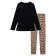 Kit for girls: T -shirt, leggings, height 140 cm