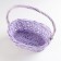 Wicker basket, 25x17x11x30 cm, lilac, willow