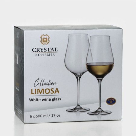 Set of glass glasses for white wine Limosa, 500 ml, 6 pcs-7
