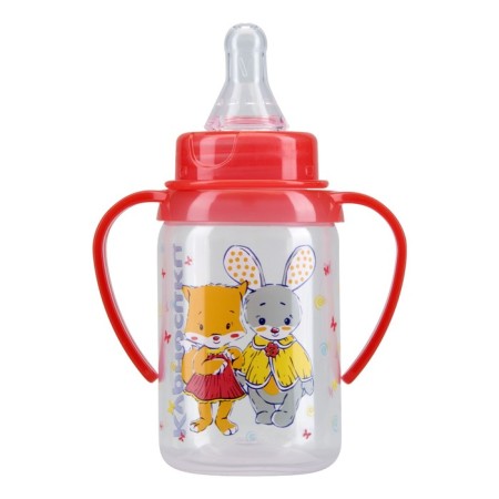 A bottle for feeding with handles, 125 ml, from 6 months., Mix color-7