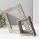 Souvenir Ceramics "Abstraction. Two squares" silver 25.5x5x20.5 cm