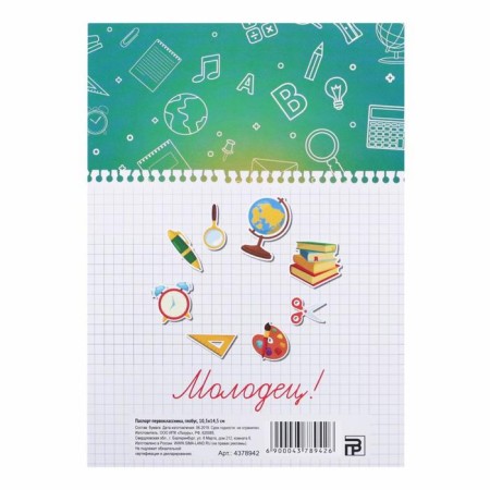 First -grader passport, globe, 200 g/sq.m-3