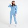 Women's costume (sweatshirt, trousers) minku: Casual Collection Blue color, size 48