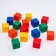 Set of colored cubes, 16 pieces 6 × 6 cm