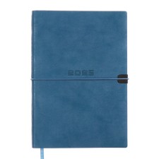 Dated 2025 diary, A5, 176 Escalada sheets, soft cover cover, pancake embossing, liesse, block 70 g/m2, blue