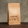 Zip-Lock package, craft, with a flat bottom, a rectangular window, 14 x 24 cm