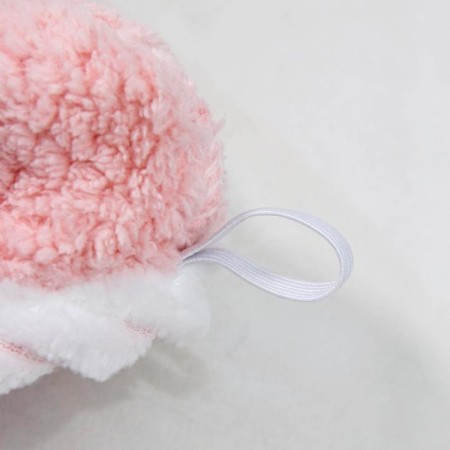 Cup for drying the hair with a button of the share, microfiber, pink color-5
