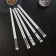 A set of ceramic sticks for land "Geometry", 10 objects, h = 24.5 cm