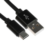 Windigo, Type -C - USB, 2.1 a, nylon braid, 2 meters, black