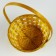 Wicker basket, D19 x 9.5 x 32 cm, yellow, bamboo