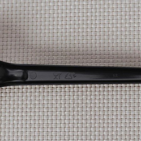 Plastic disposable Black Plastic Plastic Premium, 16.5 cm-3