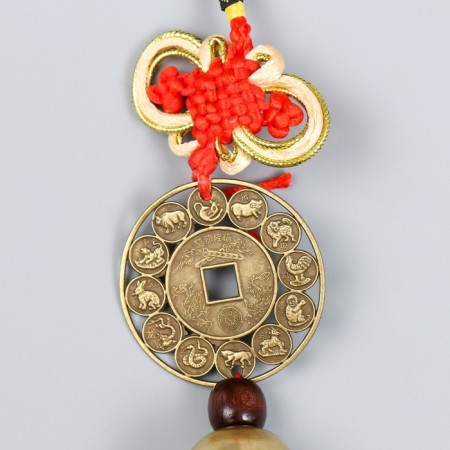 Bell Metal "Eastern Horoscope" 26x4.5 cm-1