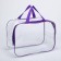 Lightning cosmetic bag, transparent/purple color