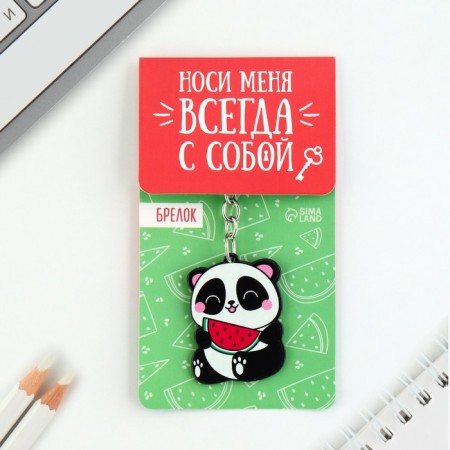 Acrylic key a keychain "Panda", 7 x 12.5 cm-5