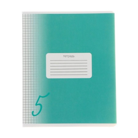 Notebook of 18 sheets in Calligrata "Five", cover coated cardboard, OFSET block, white 95%, mix-5