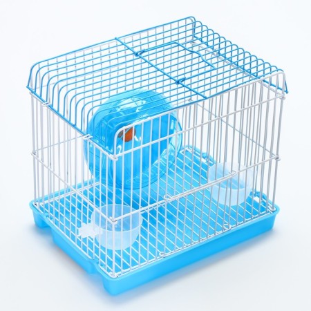 A cell for rodents equipped RT-2Q, 22 x 16 x 20 cm, blue-3