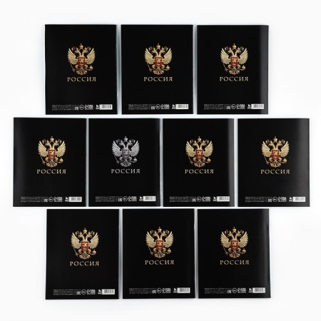 A set of notebooks of 36 sheets, 10 objects, internal block No. 1 Mix "September 1: Russia"-6