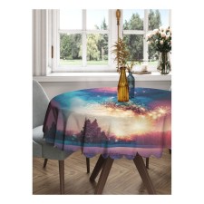 The tablecloth “Salute in winter”, round, Saten, d = 150 cm