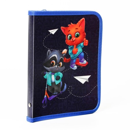 A5 notebook folder on the zipper around the plastic PM-A5-04 "Univ" September 1: animals "-2