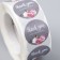 Stick Paper "Bouquet on gray. Gratitude" D = 2.5 cm 500 pcs in a roll 3x6.5x6.5 cm