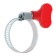 Chervyki clamp with the "lamb" Zein, through shock, diameter 20-32 mm, galvanized