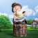 Garden figure "Lesovik on the stump" 41x33x77cm, mix