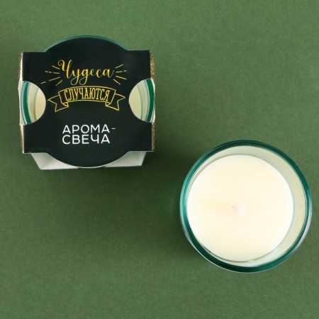 New Year's candle in a glass of "luxurious year", aroma jasmine-5