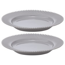 Set of plates Tkano Edge, 26 cm, 2 pcs, dark gray color