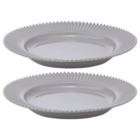 Set of plates Tkano Edge, 26 cm, 2 pcs, dark gray color