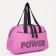Sports bag with lightning, external pocket, long belt, lilac color