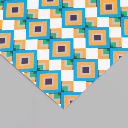 Scrapbooking paper "Mosaic" density 180 grams set 10 pcs 15.5x17 cm-3