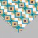 Scrapbooking paper "Mosaic" density 180 grams set 10 pcs 15.5x17 cm