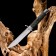Finnka "Scout" steel - 440, handle - steel, rubber, 25 cm
