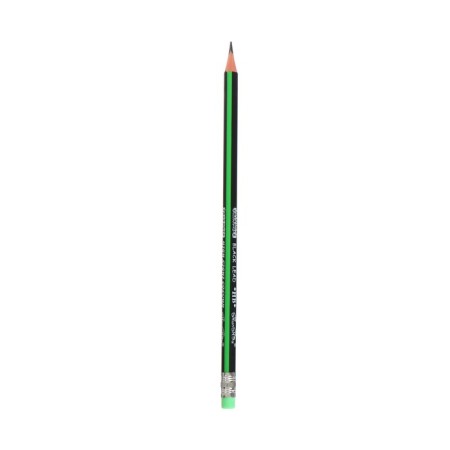 Chernographic pencil with the eraser "strips" hardness of HB, triangular, sharpened, in a tube, mix-5