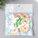 Decor for creativity rubber "Rainbow" set of 15 pcs mix 2.3x3.4 cm