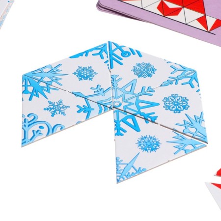 Developing game "Snowflakes. Trimino "-3
