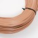 Smooth artificial rattan 6 mm 100 m half a pipe (beige)