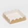 Box for cookies, craft, 12 x 12 x 3 cm