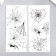 Tattoo on the body black "spiders and web" mix 10x21 cm