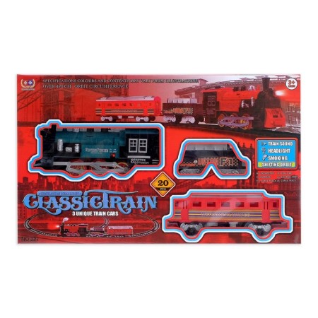 The Classic Train Railway, Light and Sound, with smoke, works from batteries, Mix color-6