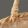 Wicker basket, 23 x 17 x 10 x 13/24 cm, rattan