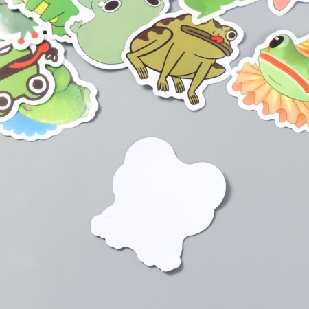 Set of stickers "Supermix Frogs" 50 pcs 3-8.5 cm-2