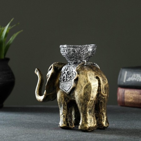 Climb "Elephant", gold 13x19 cm, for a candle d = 4 cm-5